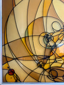 Quadro Cloisonnè su Metacrilato Raffigurante il Tema Natale dell'Acquario 1982