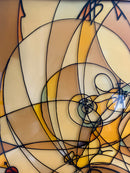 Quadro Cloisonnè su Metacrilato Raffigurante il Tema Natale dell'Acquario 1982