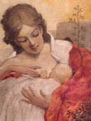 Oil Painting on Canvas of Maternity by A. Hampe