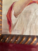 Oil Painting on Canvas of Maternity by A. Hampe