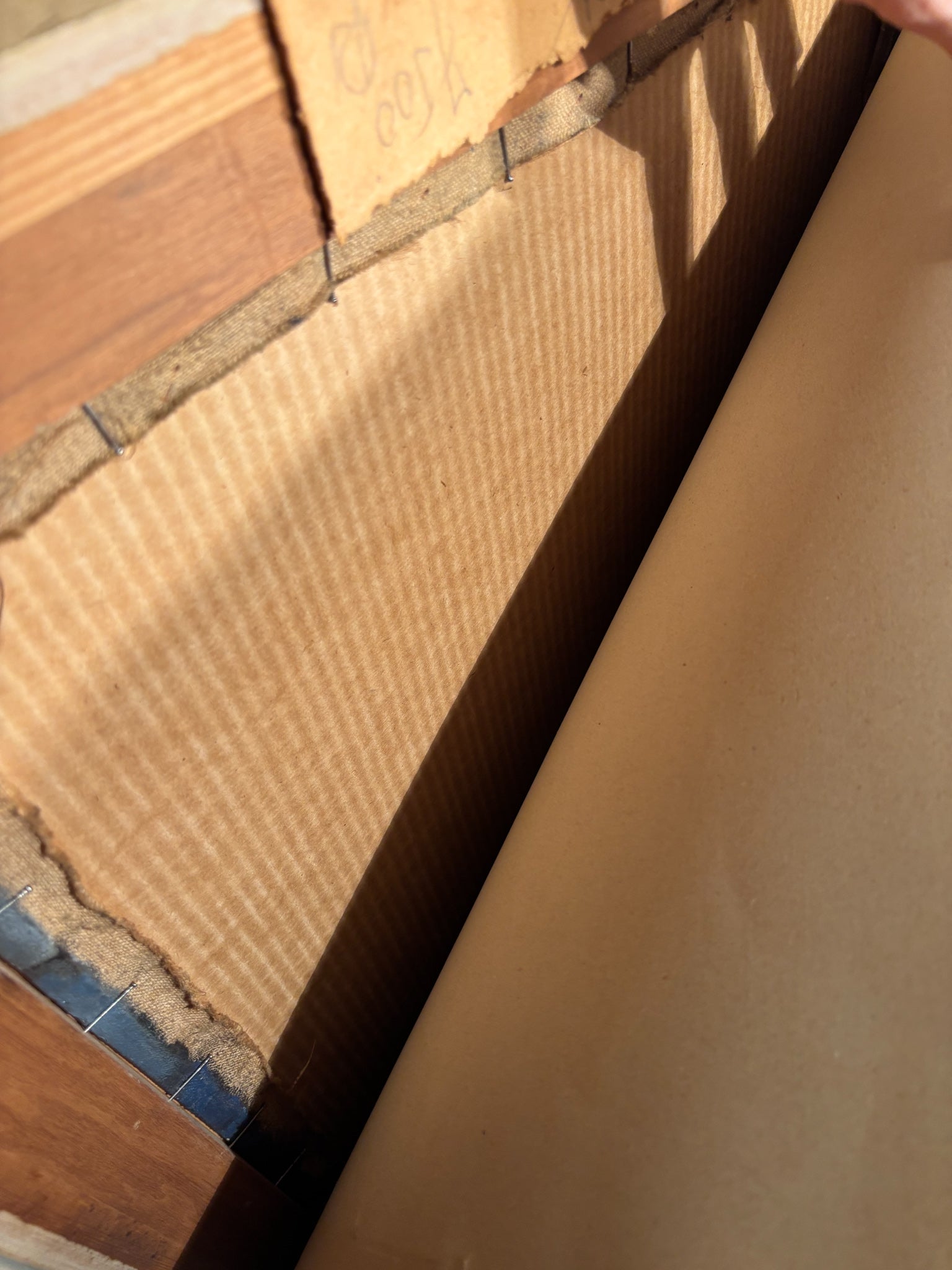 Oil Painting on Panel of Boats by A. Rossi 1970s