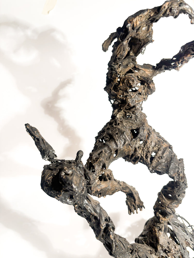 Scultura di Cavaliere in Ferro di Agenore Fabbri Anni 70