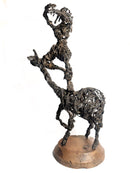 Scultura di Cavaliere in Ferro di Agenore Fabbri Anni 70