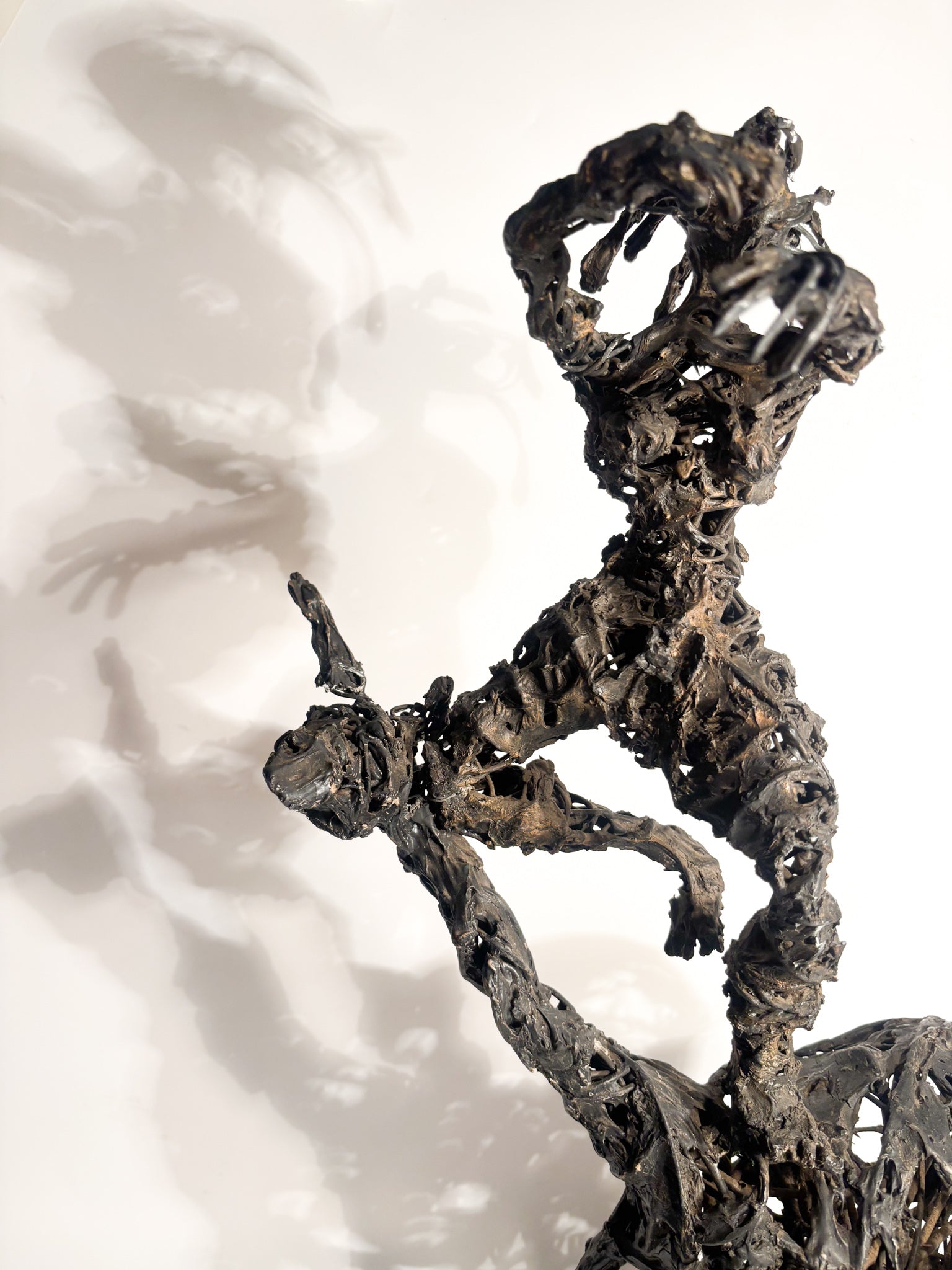 Knight Sculpture in Iron by Agenore Fabbri 70s