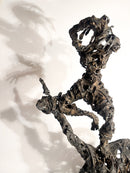 Scultura di Cavaliere in Ferro di Agenore Fabbri Anni 70