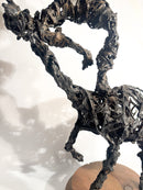 Scultura di Cavaliere in Ferro di Agenore Fabbri Anni 70