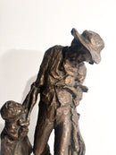 Bronze Sculpture of Two Figures 'The Caprices' by Edmondo Furlan 1960s