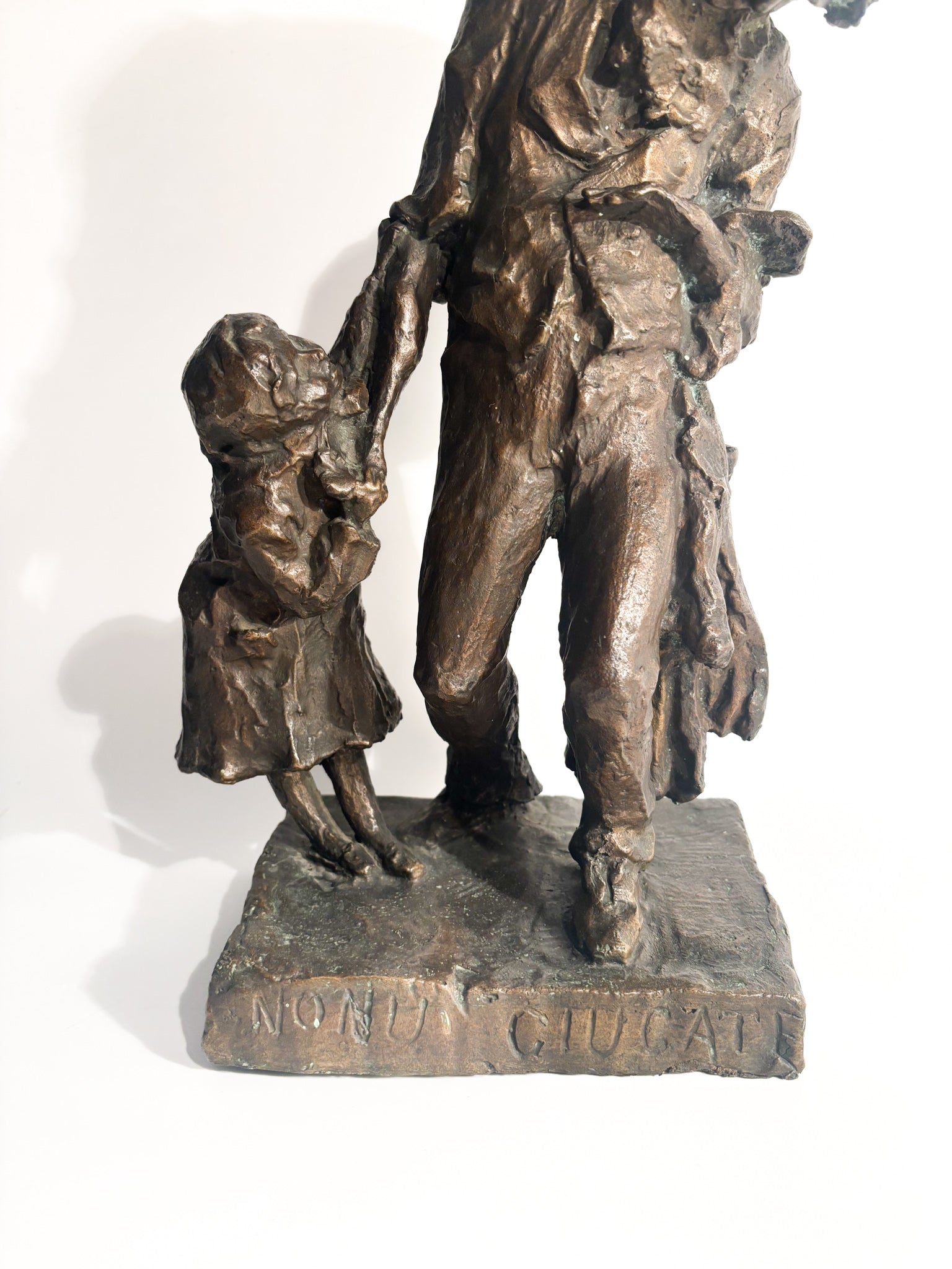 Bronze Sculpture of Two Figures 'The Caprices' by Edmondo Furlan 1960s