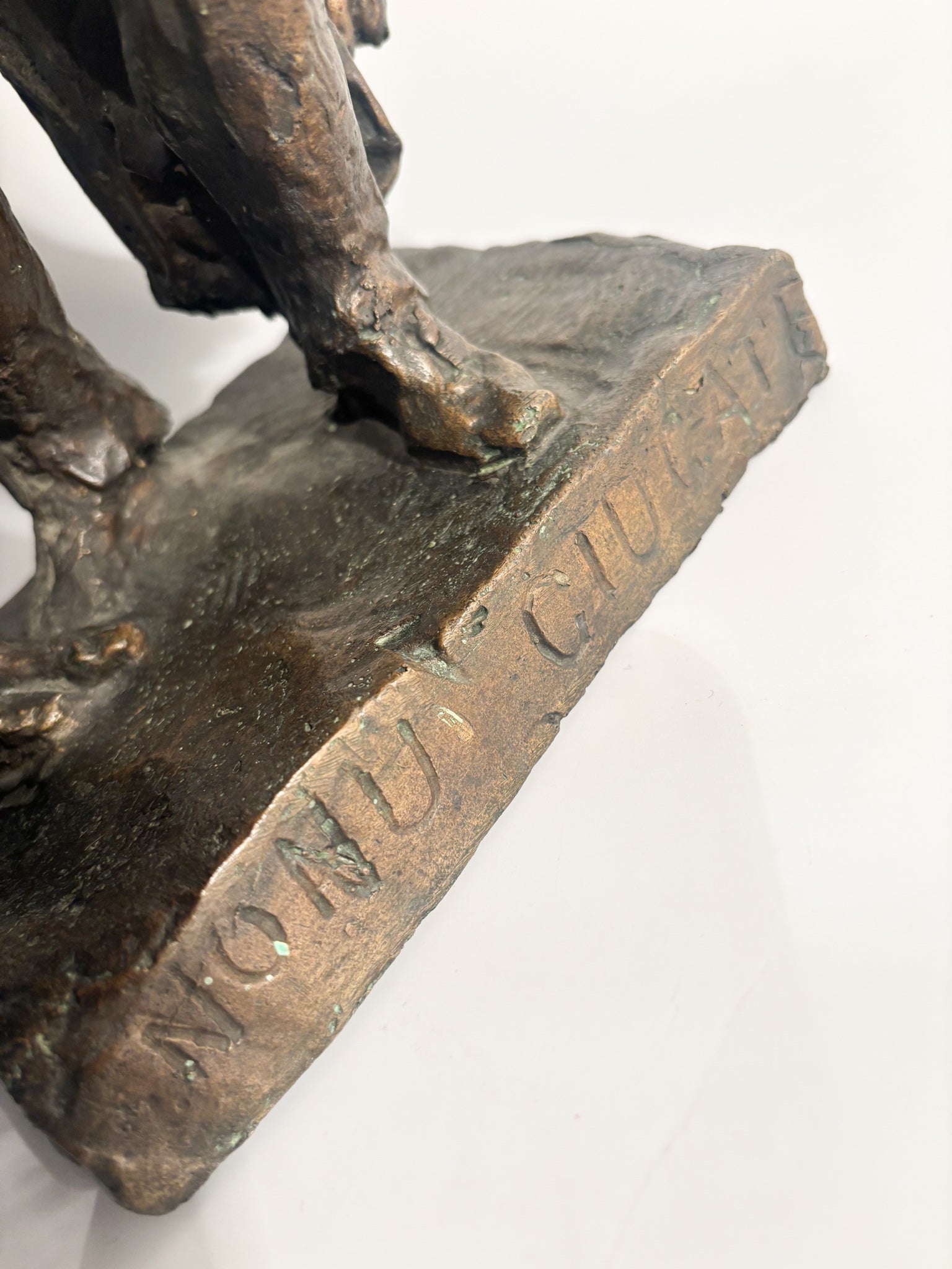 Bronze Sculpture of Two Figures 'The Caprices' by Edmondo Furlan 1960s