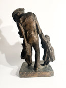 Bronze Sculpture of Two Figures 'The Caprices' by Edmondo Furlan 1960s