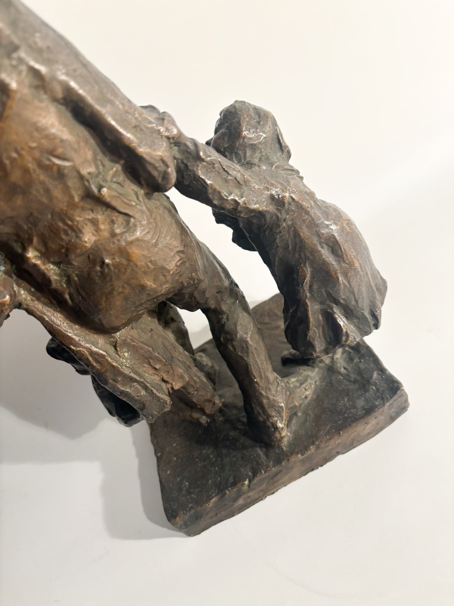 Bronze Sculpture of Two Figures 'The Caprices' by Edmondo Furlan 1960s