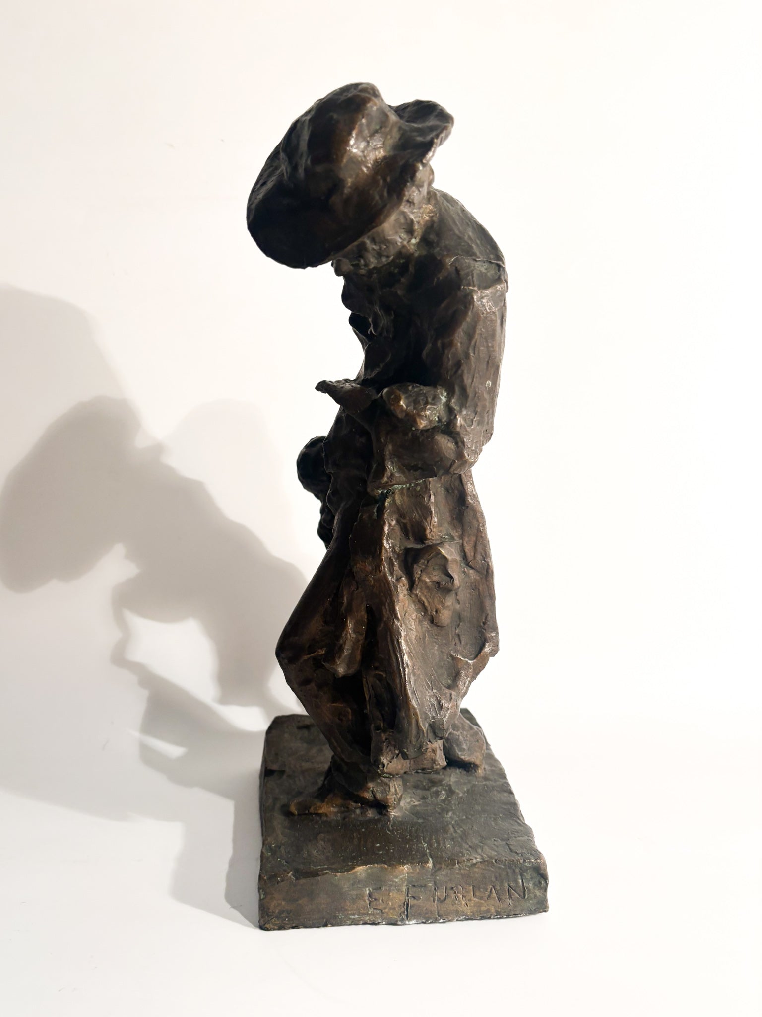 Bronze Sculpture of Two Figures 'The Caprices' by Edmondo Furlan 1960s