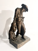 Bronze Sculpture of Two Figures 'The Caprices' by Edmondo Furlan 1960s