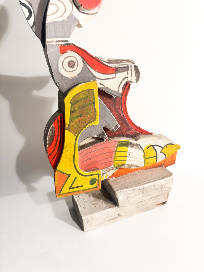 Scultura Astratta in Legno di Aldo Gentilini Anni 70