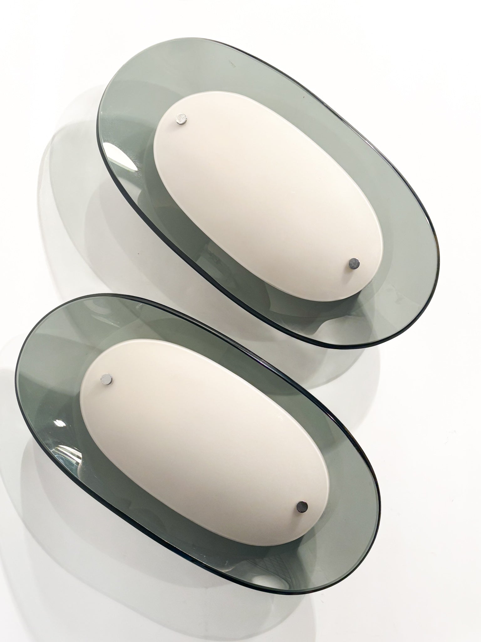 Wall Sconce in Glass Attributed to Fontana Arte 1970s