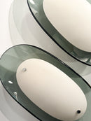 Wall Sconce in Glass Attributed to Fontana Arte 1970s
