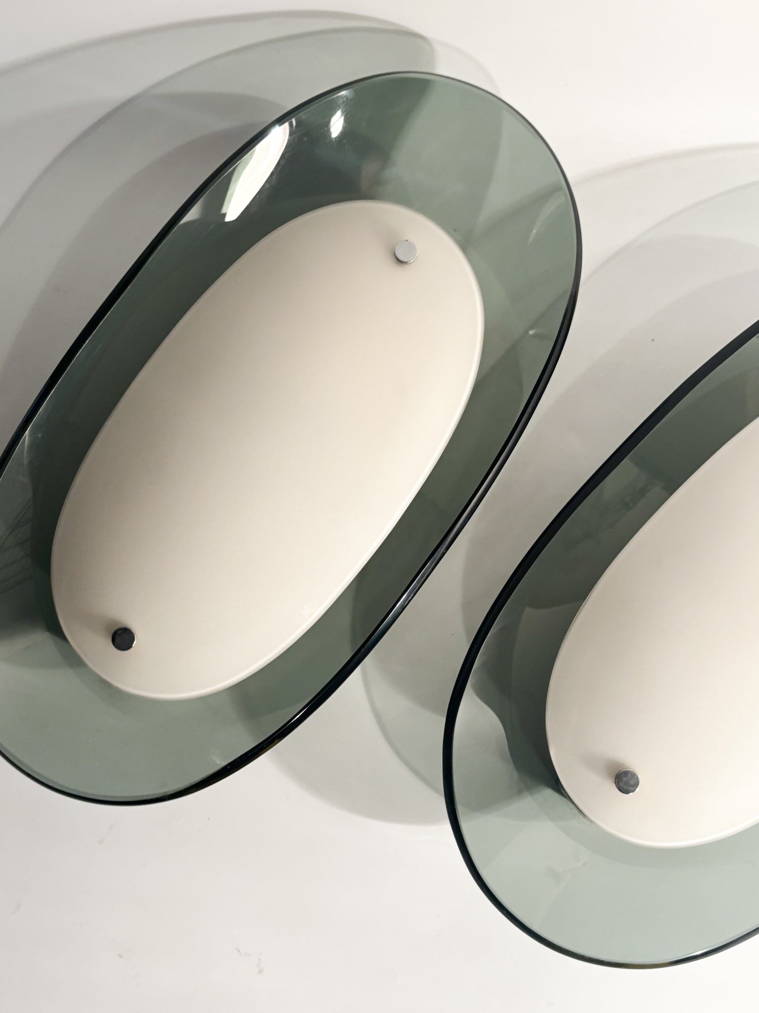 Wall Sconce in Glass Attributed to Fontana Arte 1970s