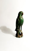 Scultura Cinese in Terracotta di Pappagallo Verde Anni 50