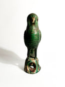 Scultura Cinese in Terracotta di Pappagallo Verde Anni 50