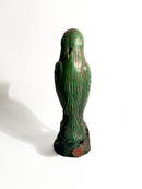 Scultura Cinese in Terracotta di Pappagallo Verde Anni 50