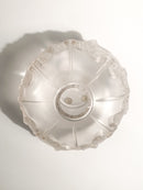 Single flower crystal vase by Lalique Feuilles from the 1950s