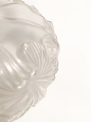 Single flower crystal vase by Lalique Feuilles from the 1950s