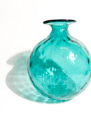 Vaso Balloton di Venini in Vetro di Murano Azzurro del 2009
