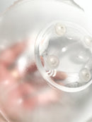 Single flower crystal vase by Lalique Feuilles from the 1950s