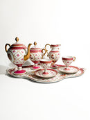 Set da Caffè Tête-à-tête in Porcellana di Limoges Anni 50