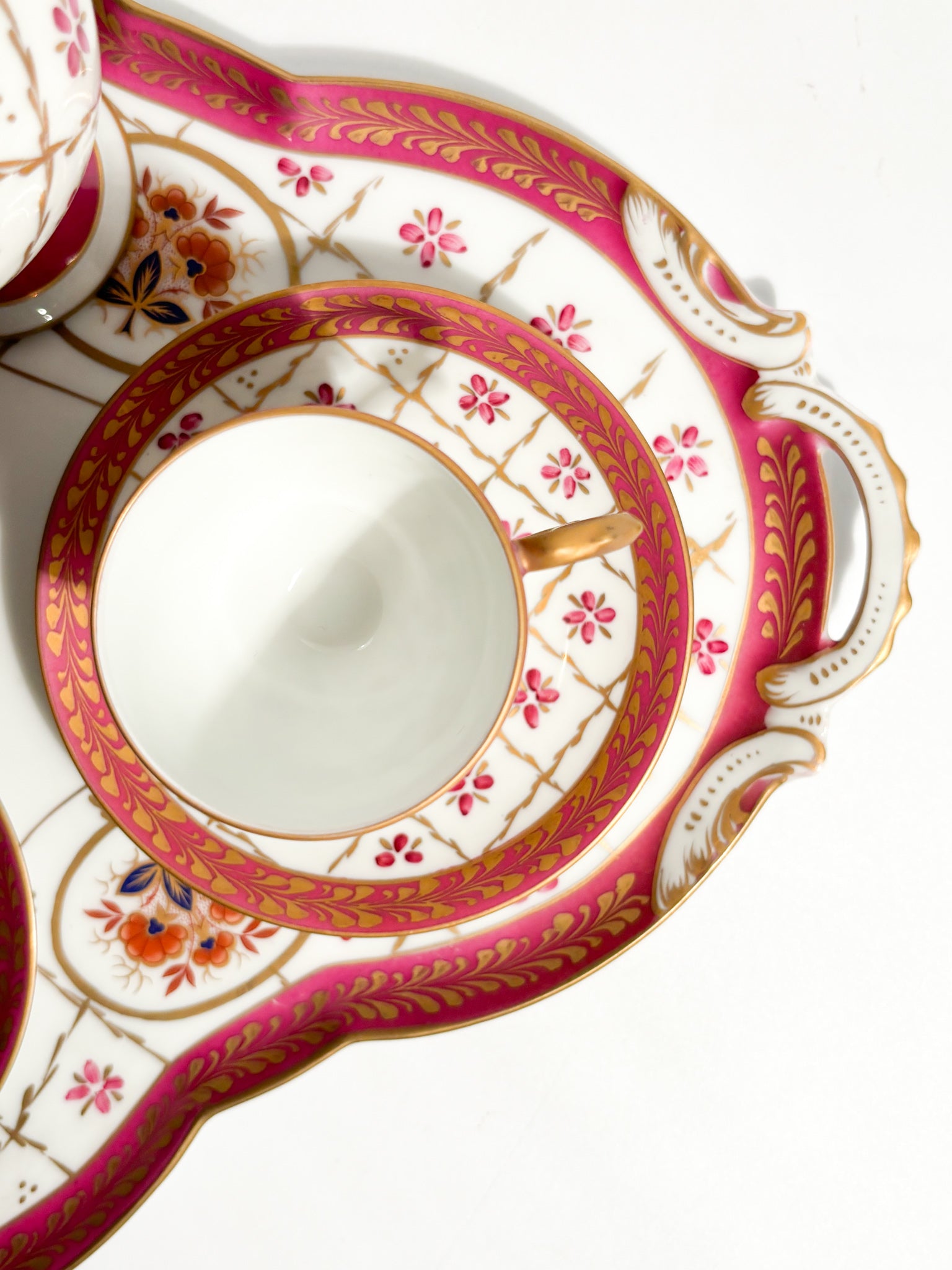 Tête-à-tête Coffee Set in Limoges Porcelain, 1950s
