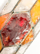 Pair of 1960s Outdoor Glass and Wrought Iron Wall Lights