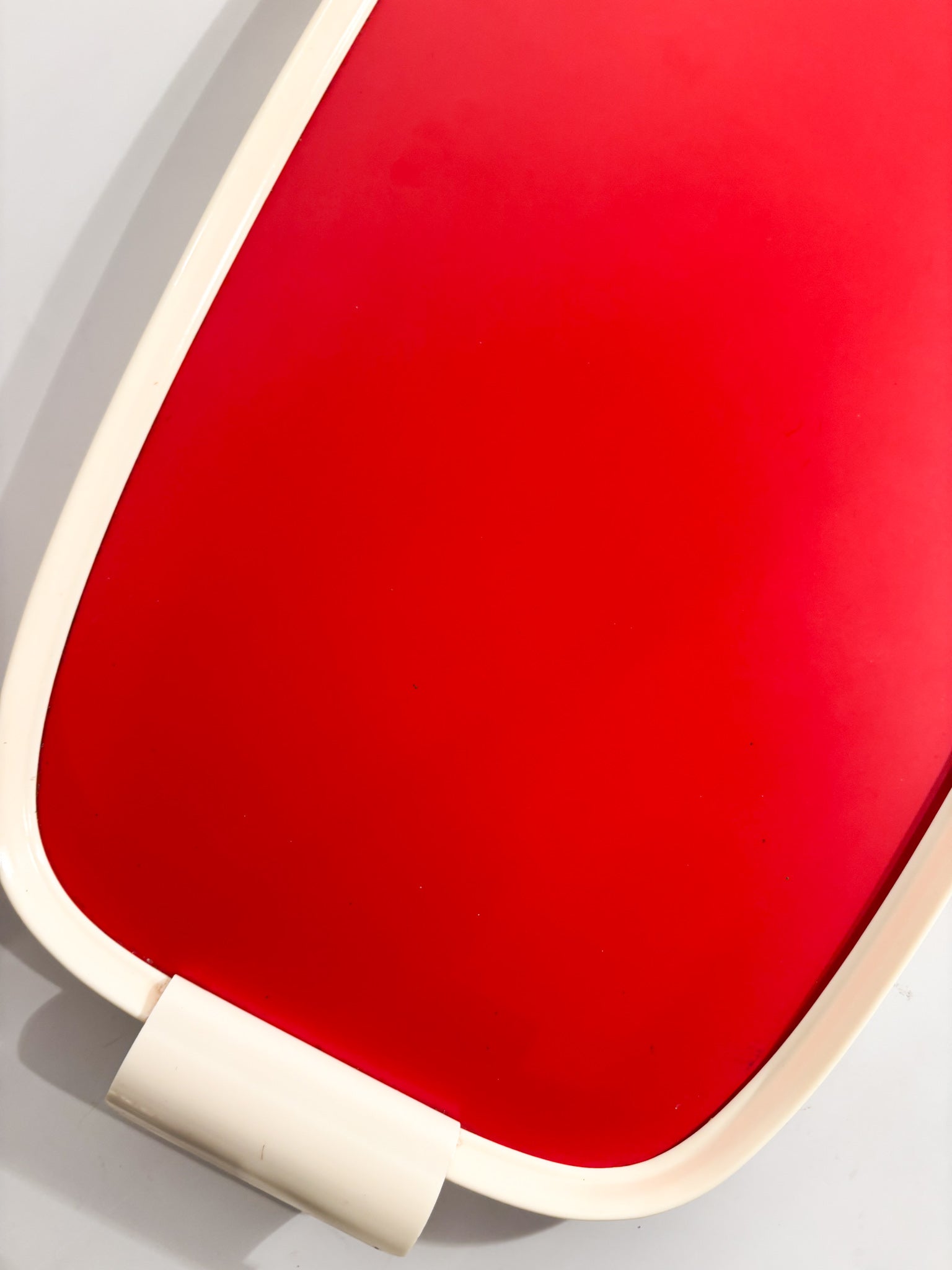 Red and White Tray Style 50s Made in Italy