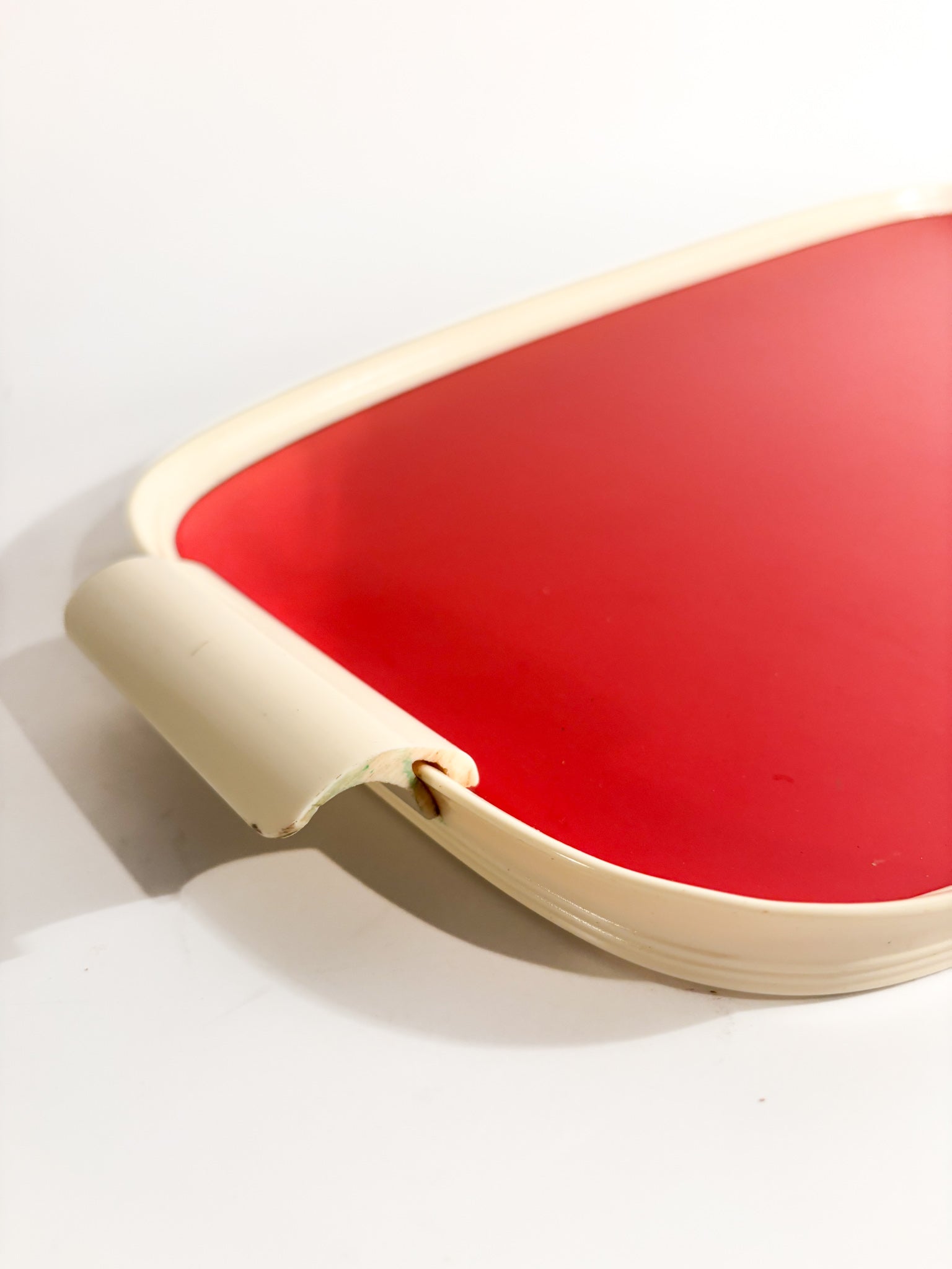 Red and White Tray Style 50s Made in Italy