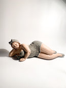 Scultura di Donna Sdraiata Attribuita a L'Acquilone Anni 2000
