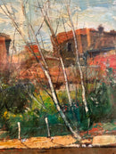 Dipinto Olio su Tela di Paesaggio di Lamberto Lamberti Anni 70