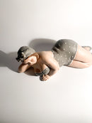 Scultura di Donna Sdraiata Attribuita a L'Acquilone Anni 2000