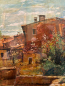 Dipinto Olio su Tela di Paesaggio di Lamberto Lamberti Anni 70