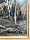 Dipinto Olio su Tela di Paesaggio di Lamberto Lamberti Anni 70