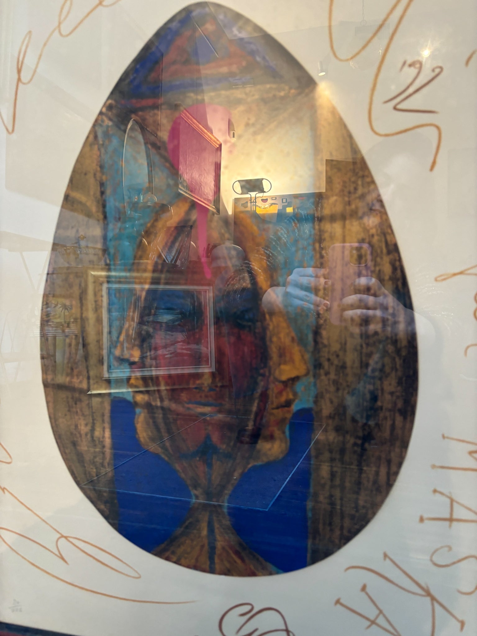 Lithograph by Bruno Ceccobelli from 1992