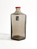 Vaso di Venini Monofiore Esagonale in Vetro di Murano Grigio del 1979