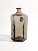 Vaso di Venini Monofiore Esagonale in Vetro di Murano Grigio del 1979