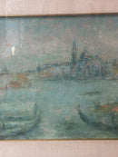 Oil Painting on Panel of the City of Venice from the 1970s
