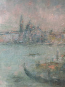 Oil Painting on Panel of the City of Venice from the 1970s