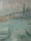 Oil Painting on Panel of the City of Venice from the 1970s
