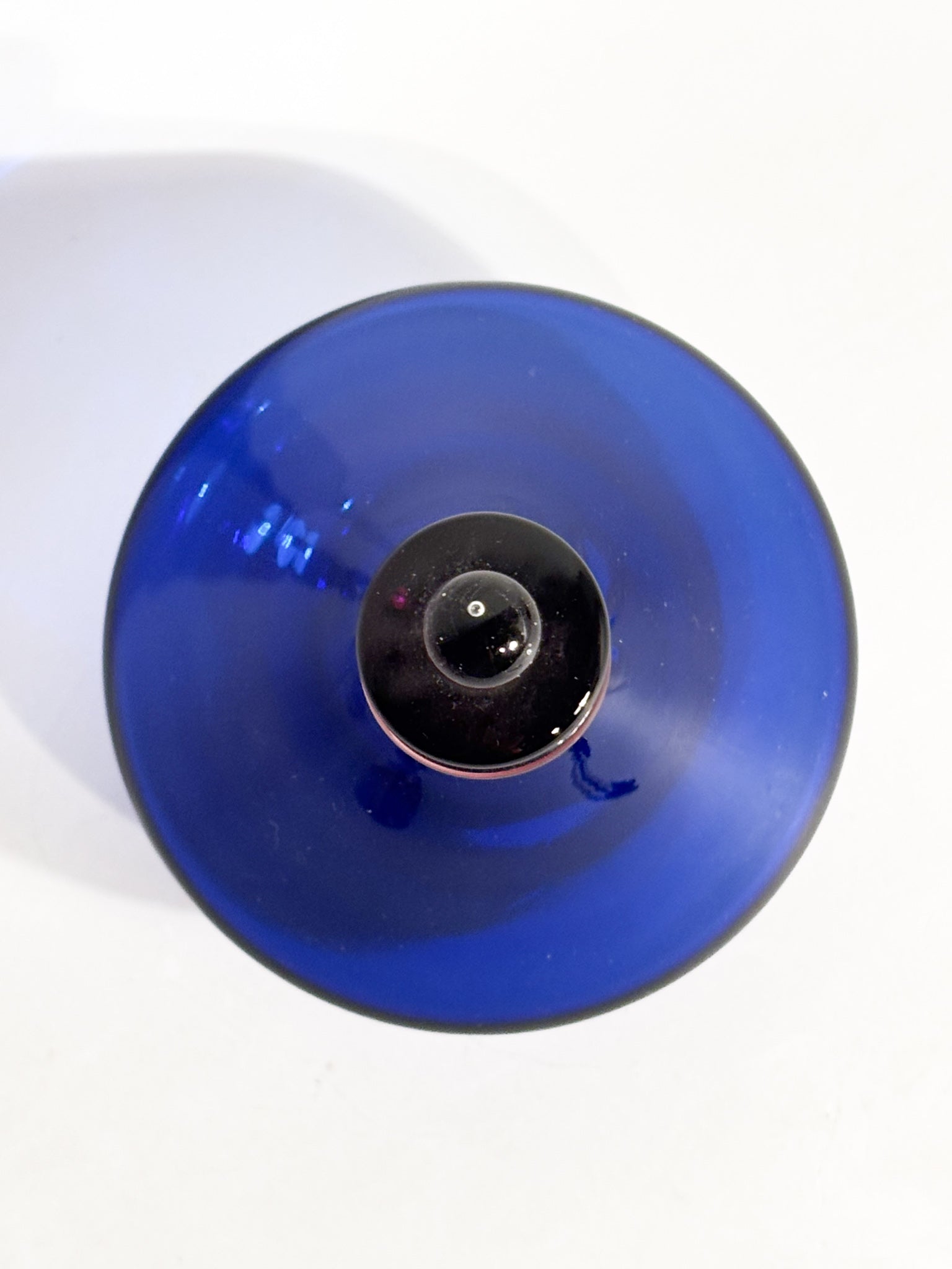 Boccetta in Vetro di Murano Blu di Alberto Ricci per De Majo del 1993