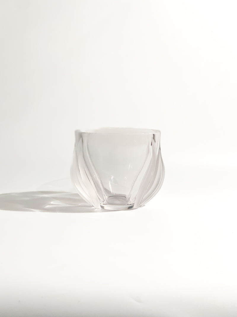 Crystal Vase by Lalique Deux Tulipes 80s