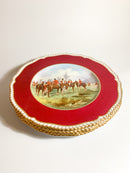 Set di Quattro Piatti Spode Copeland China Dipinti A Mano Primi Novecento