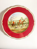 Set di Quattro Piatti Spode Copeland China Dipinti A Mano Primi Novecento