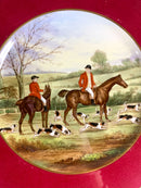 Set di Quattro Piatti Spode Copeland China Dipinti A Mano Primi Novecento