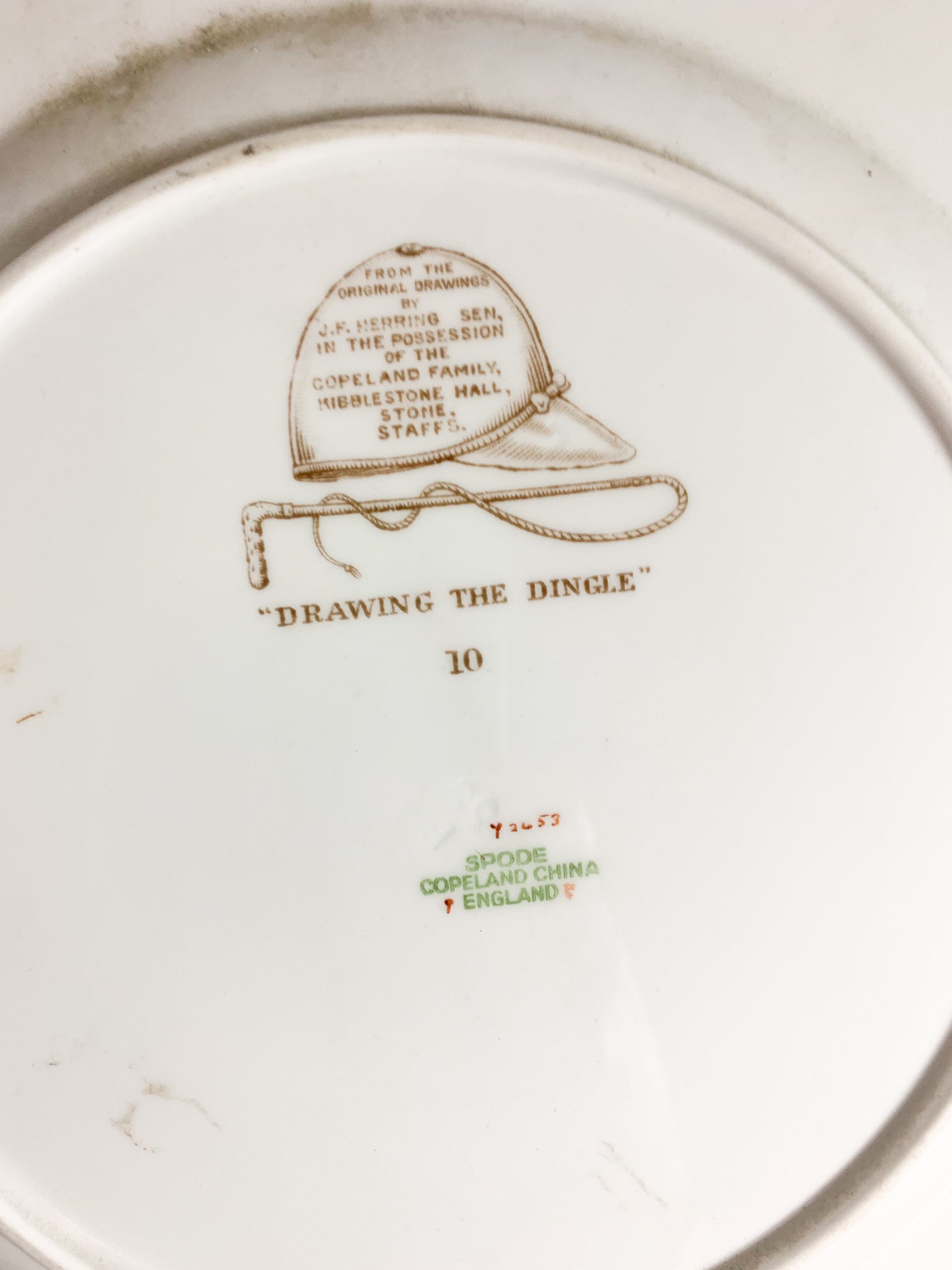 Set of Four Early 20th Century Hand Painted Spode Copeland China Plates